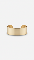 Champagne Gold Cuff Bracelet With Asymmetric Edge